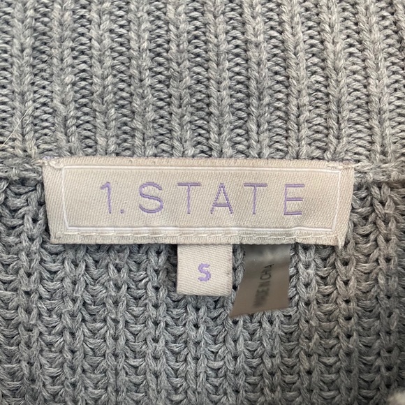 1. State - Mock Neck Knit Sweater (100% cotton) - Picture 4 of 5